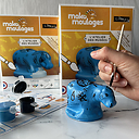 Figurine for moulding and decorating Hippopotamus - Mako Moulages