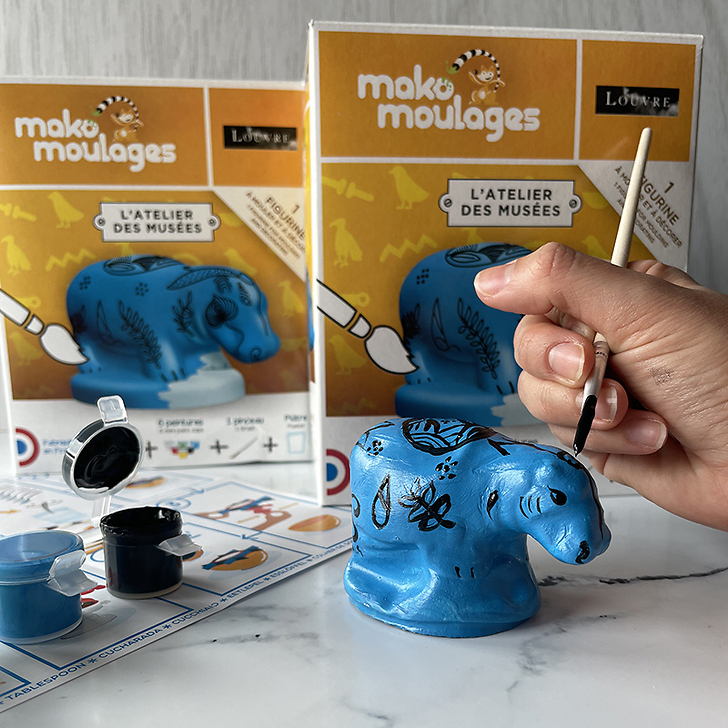 Figurine for moulding and decorating Hippopotamus - Mako Moulages