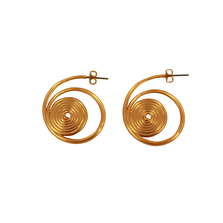 Earrings Greek spiral