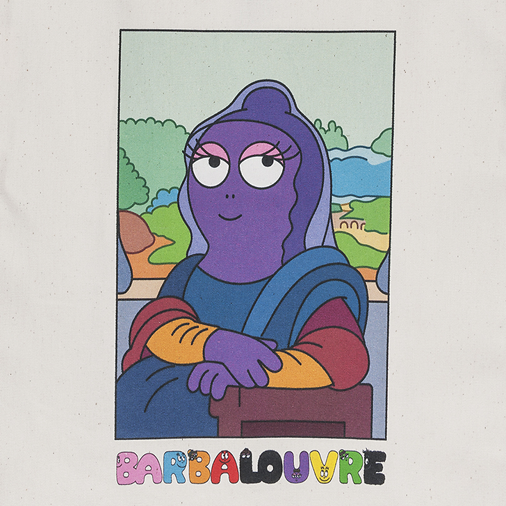 Sac 31X38 Barbapapa Joconde Musée du Louvre 2021