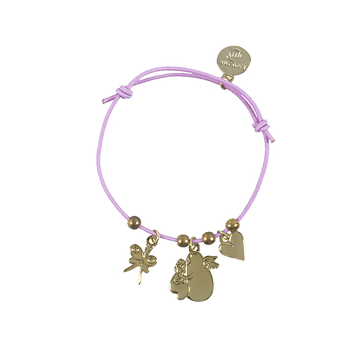 BarbaLouvre - Bracelet ajustable avec Charm's Barbapapa et Barbamama