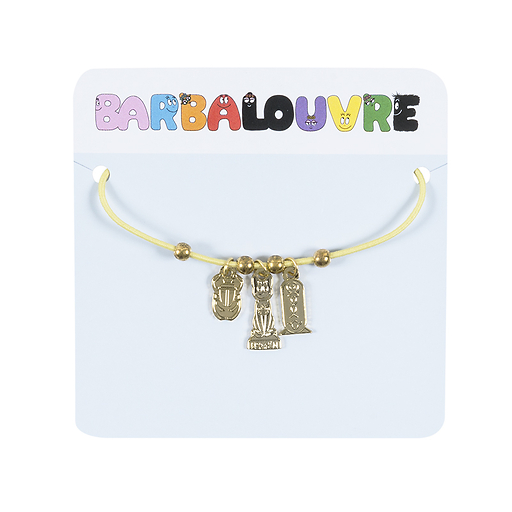 BarbaLouvre - Bracelet ajustable avec Charm's Barbidou