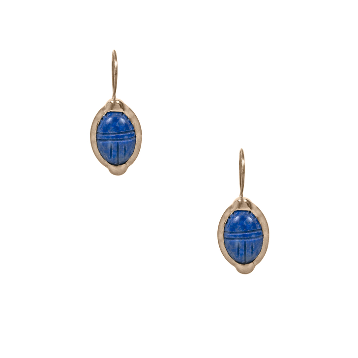 Boucles d'oreilles de la reine Iahhetep, lapis-Lazuli