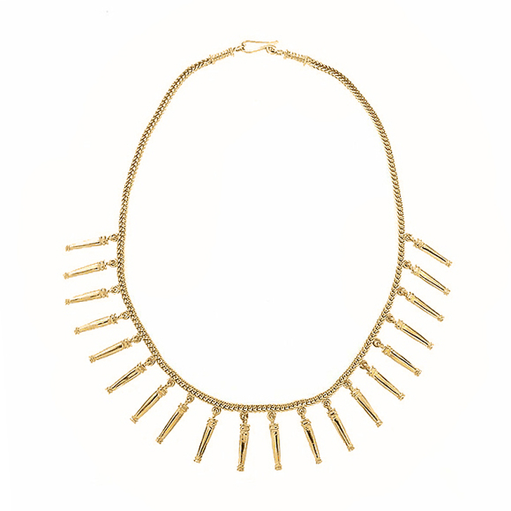 Collier grec à pendeloques - Doré