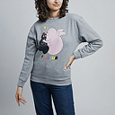 BarbaLouvre - Sweat femme Barbapapa et Barbamama