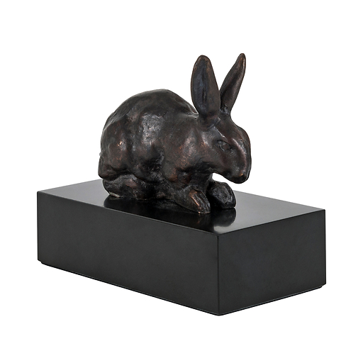 Lapin couché Barye (Bronze)