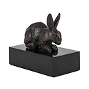 Lying Rabbit Barye (Bronze)