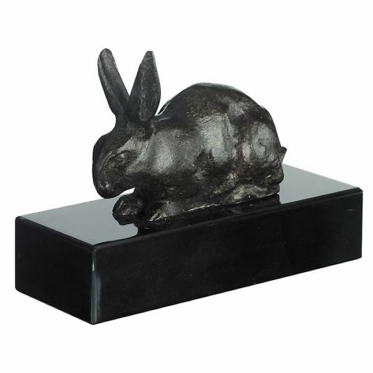 Lying Rabbit Barye (Resin)