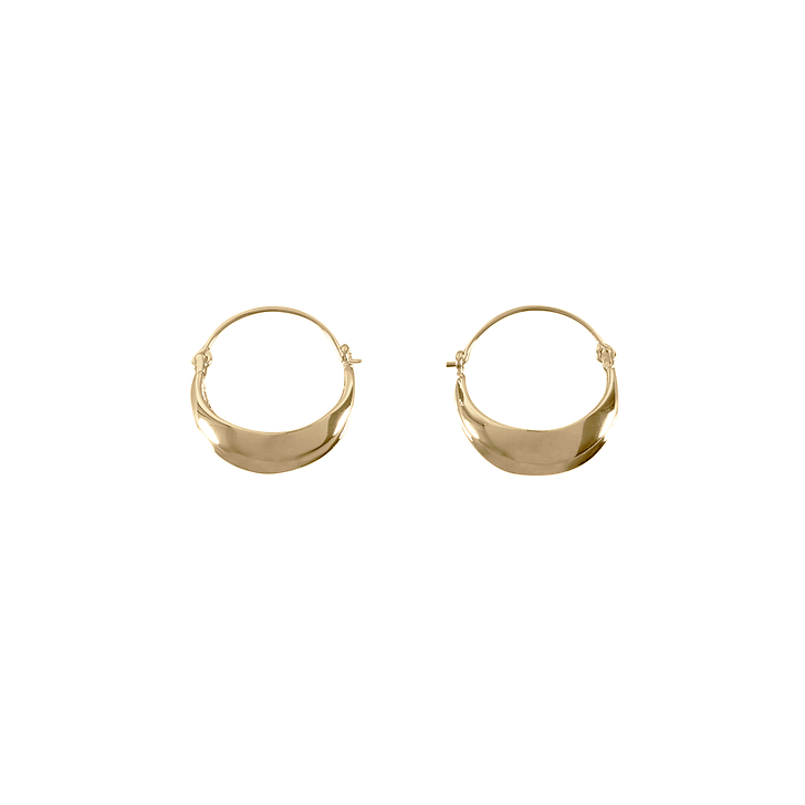 Ribbed crescent Earrings