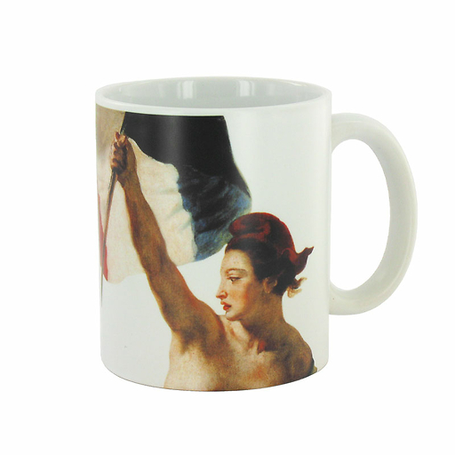 Mug Delacroix La liberté guidant le peuple - Blanc