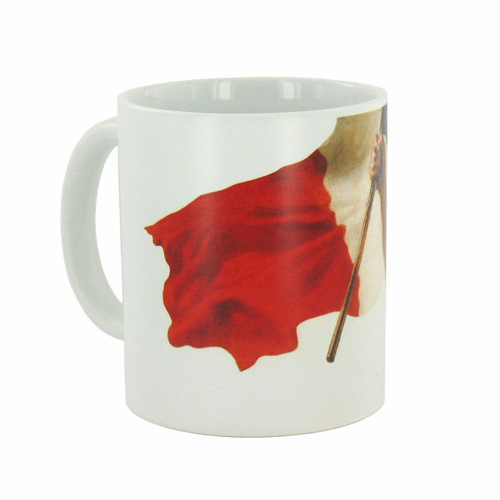 Mug Delacroix La liberté guidant le peuple - Blanc