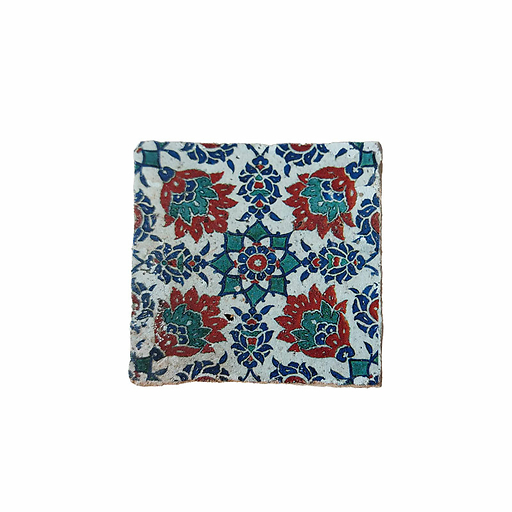 Dessous de verre Iznik en terre cuite