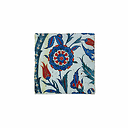 Dessous de verre Iznik en terre cuite