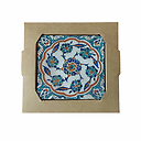 Dessous de verre Iznik en terre cuite