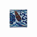 Dessous de verre Iznik en terre cuite