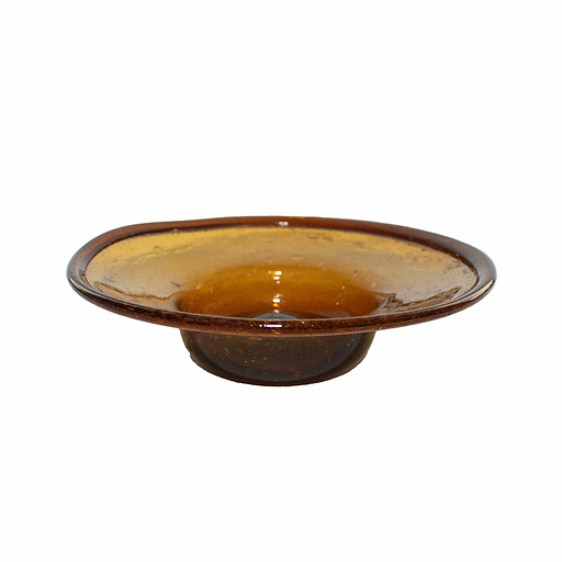 Coupelle plate ambre