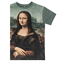 T-shirt Joconde all over vert Musée du Louvre 2023 taille S