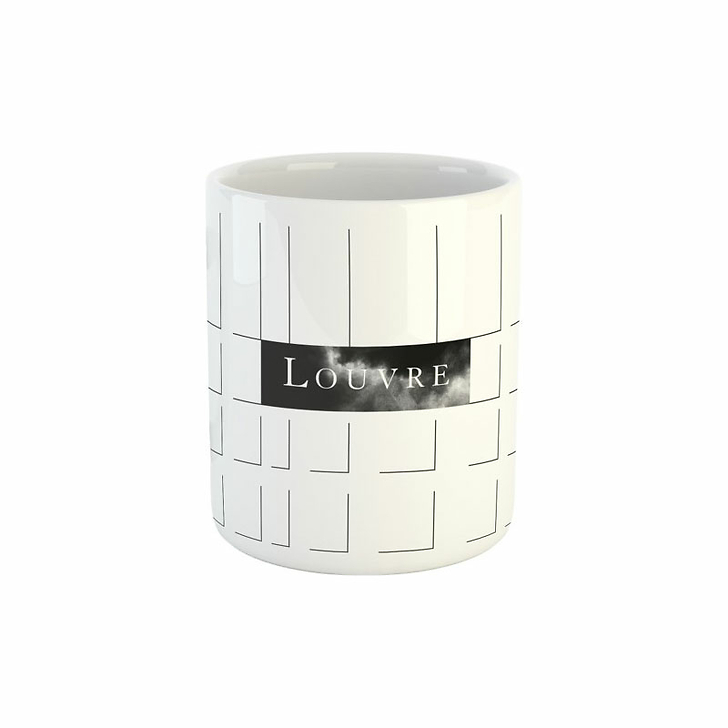 Mug Signature Louvre Philippe Apeloig - Blanc