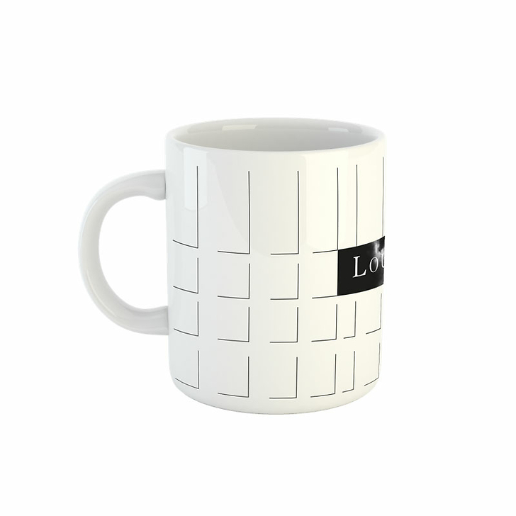 Mug Signature Louvre Philippe Apeloig - Blanc