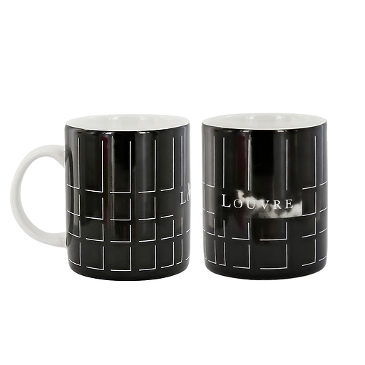 Mug Signature Louvre Philippe Apeloig - Black