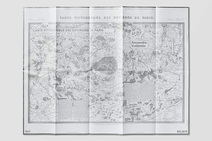 Map Picturesque map of the Surroundings of Paris