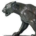 Walking Jaguar Barye - Bronze