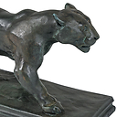Walking Jaguar Barye - Bronze