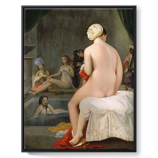 The little bather - Interior of a harem (framed canvas)