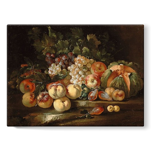 Nature morte aux raisins et aux pommes (toiles sur châssis)