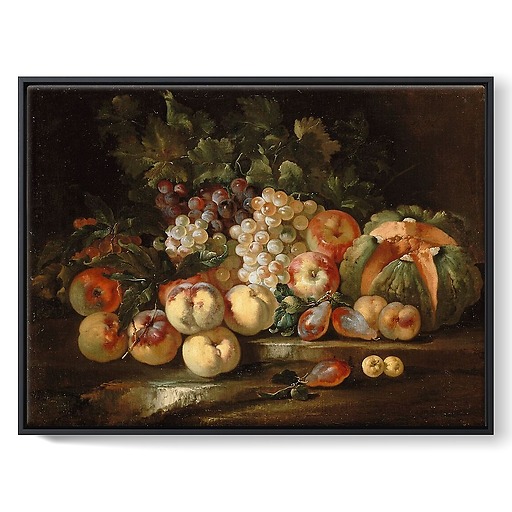 Nature morte aux raisins et aux pommes (toiles encadrées)