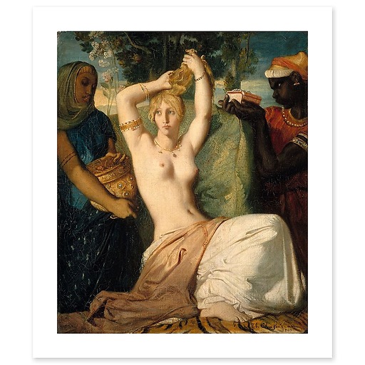 Esther se parant pour être présentée au roi Assuérus dit La Toilette d'Esther (affiches d'art)