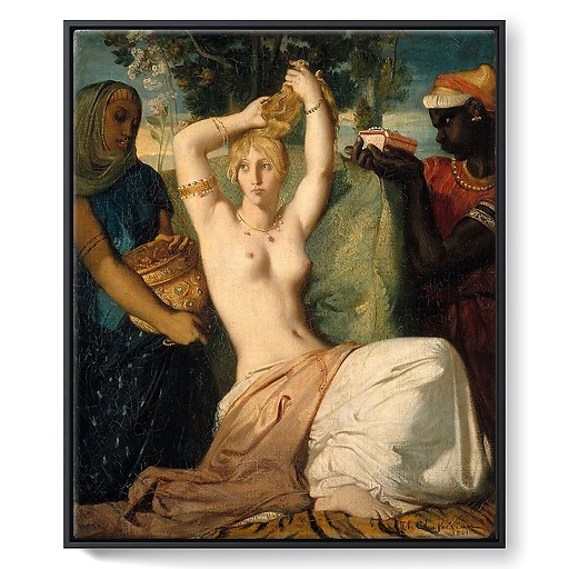 Esther se parant pour être présentée au roi Assuérus dit La Toilette d'Esther (toiles encadrées)