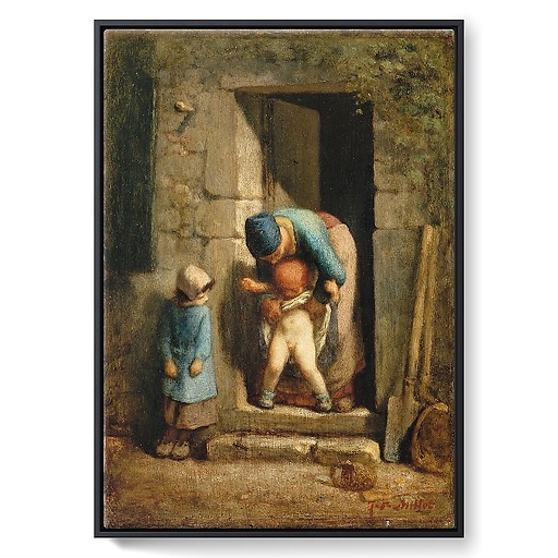 The Maternal Precaution (framed canvas)