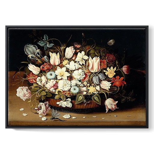 Corbeille de fleurs (toiles encadrées)