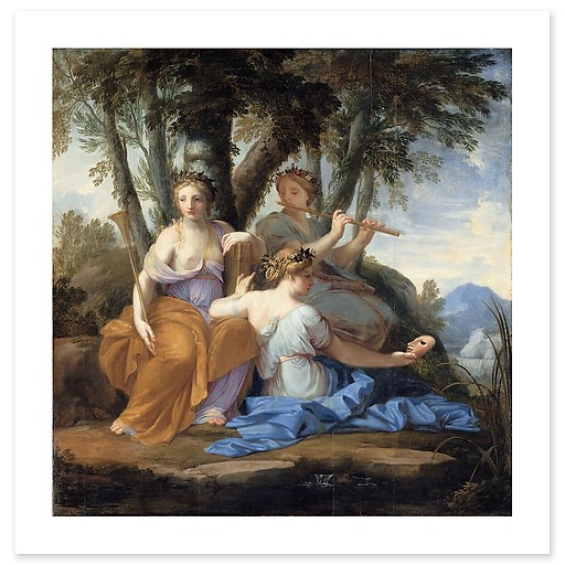 Clio, Euterpe et Thalie (toiles sans cadre)