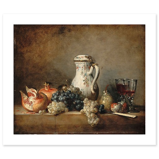 Grapes and pomegranates (art prints)