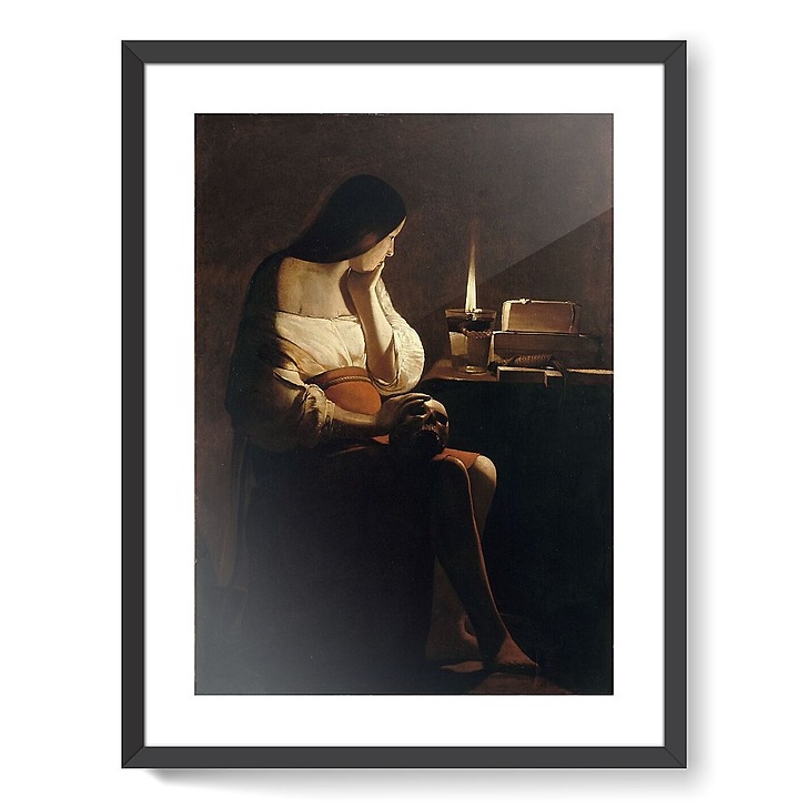 Mary Magdalene with a night light (framed art prints) · Louvre Shop