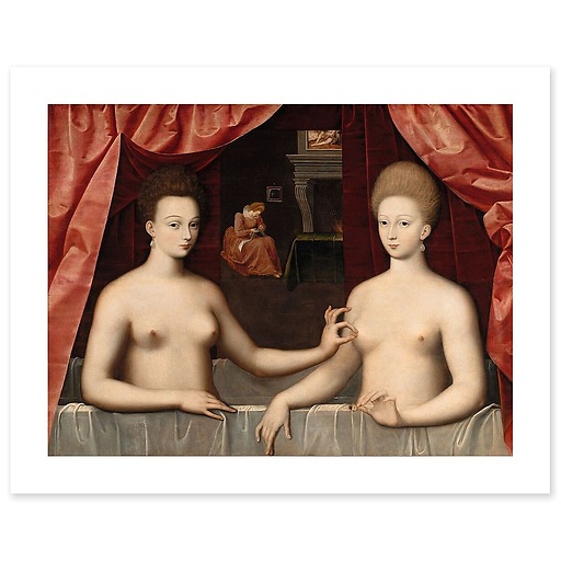 Gabrielle d'Estrées and One of Her Sisters (art prints)