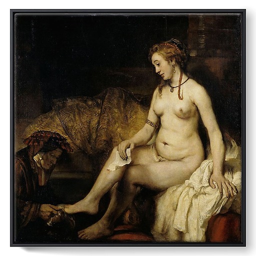 Bethsabée au bain (framed canvas)