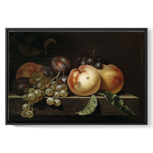 Pêche, prunes et raisins (toiles encadrées)