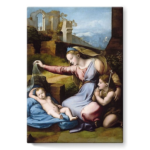 La Vierge au diadème bleu ou La Vierge au voile (toiles sur châssis)