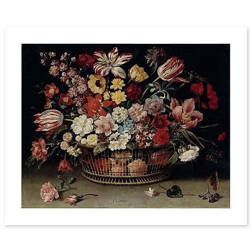 Corbeille de fleurs (affiches d'art)