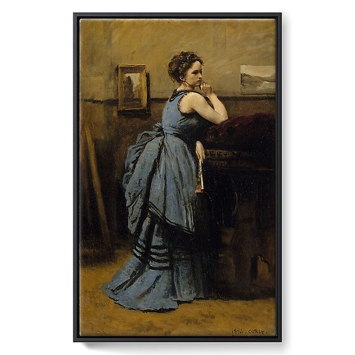 La dame en bleu (toiles encadrées)