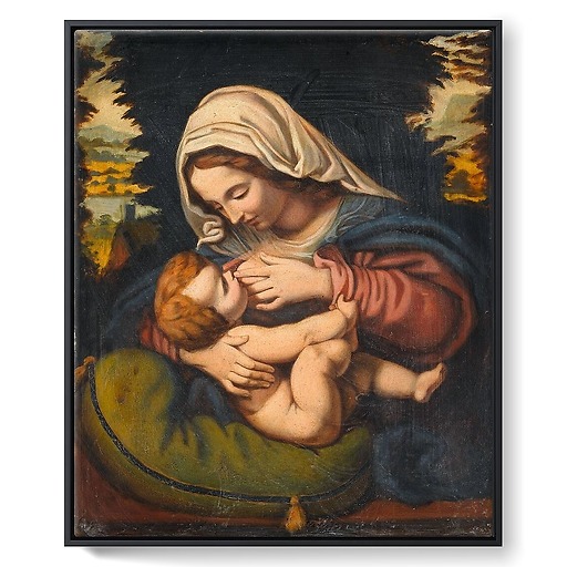 Copie de La Vierge au coussin vert (toiles encadrées)