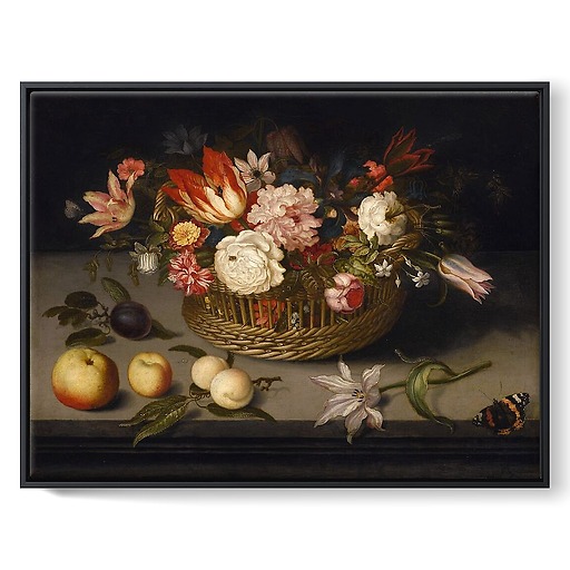 Corbeille de fleurs (toiles encadrées)