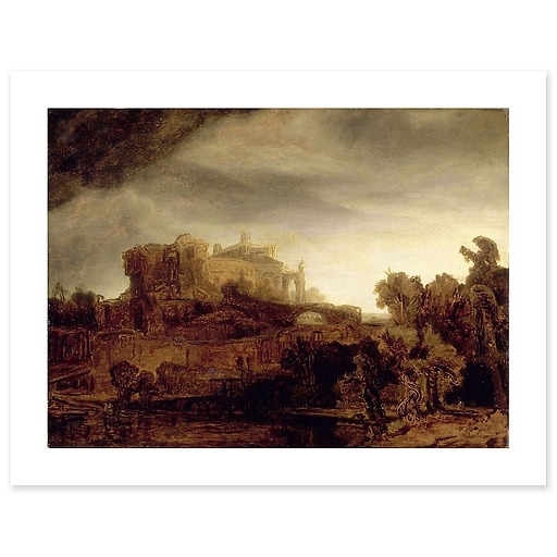 Paysage au château (toiles sans cadre)