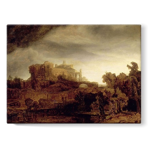 Landscapte with castle (stretched canvas)