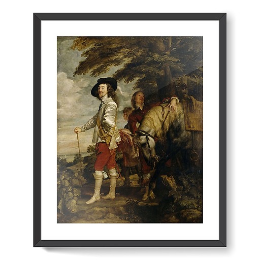 Charles Ier, roi d'Angleterre à la chasse (affiches d'art encadrées)