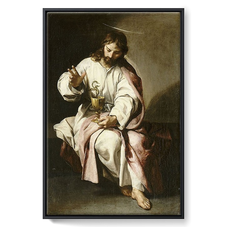 Saint John the Evangelist and the poisoned cup (framed canvas)