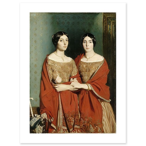 Mesdemoiselles Chassériau dit les deux soeurs (toiles sans cadre)